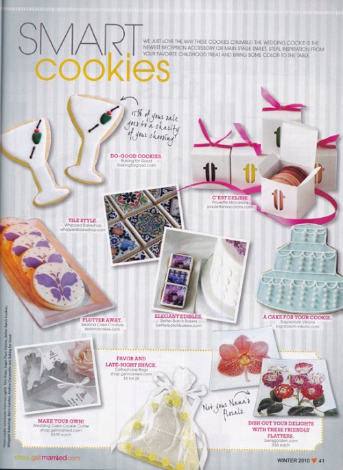 Whipped Bakeshop Featured in Get Married Magazine