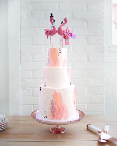 Whipped Bakeshop creates Wedding Cake for BHLDN