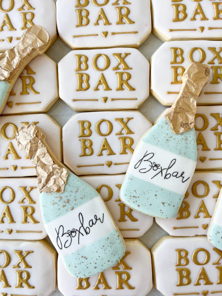 Corporate logo cookies for Box Bar in Philadelphia