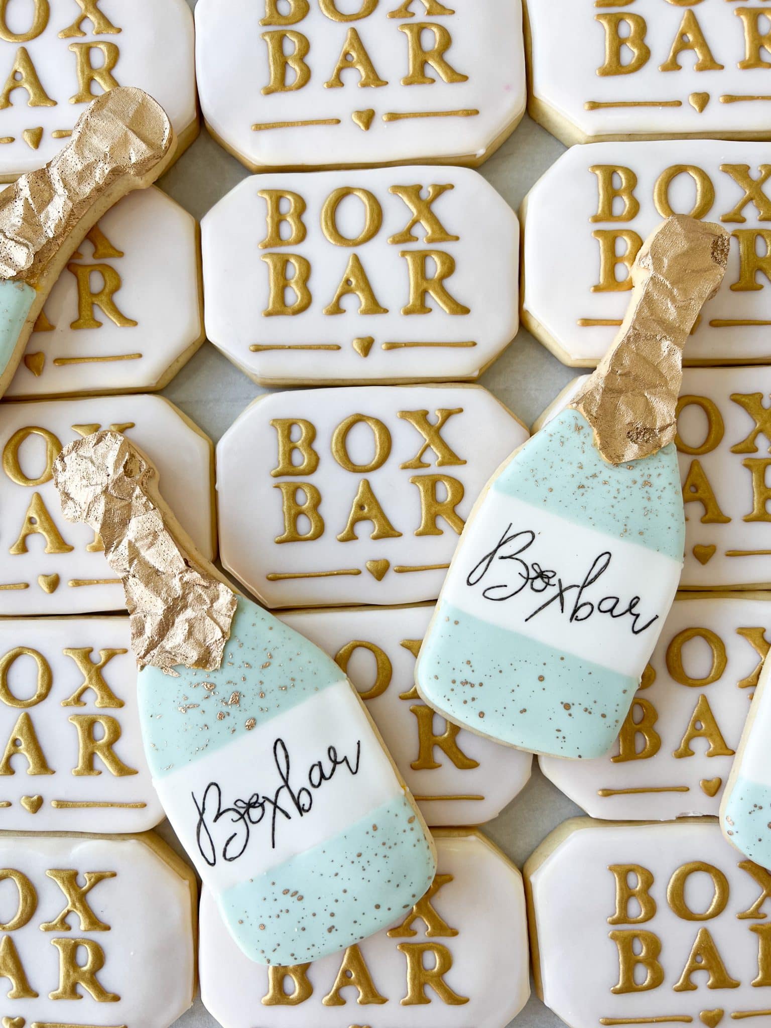 Corporate logo cookies for Box Bar in Philadelphia