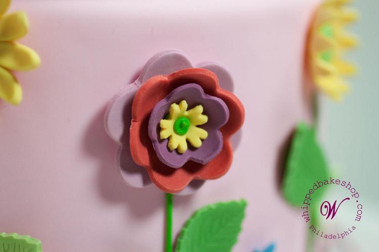 Floral First Birthday Cake by Whipped Bakeshop in Philadelphia
