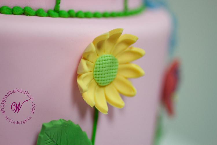Floral First Birthday Cake by Whipped Bakeshop in Philadelphia