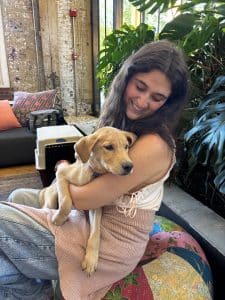 A Free People cuddle lounge event with cake and cupcakes by Whipped Bakeshop in Philadelphia