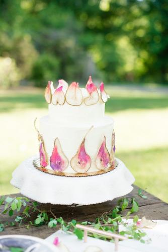 Gilded Pear Wedding Cake by Whipped Bakeshop Philadelphia
