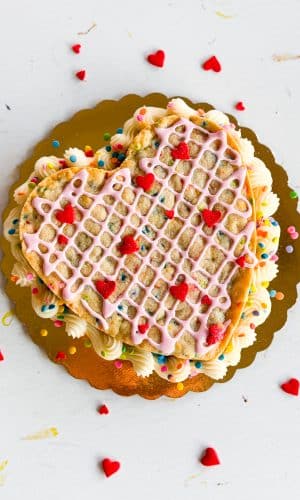 Valentine Funfetti Sugar Cookie Heart