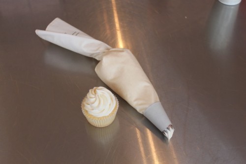 A finished piping bag!