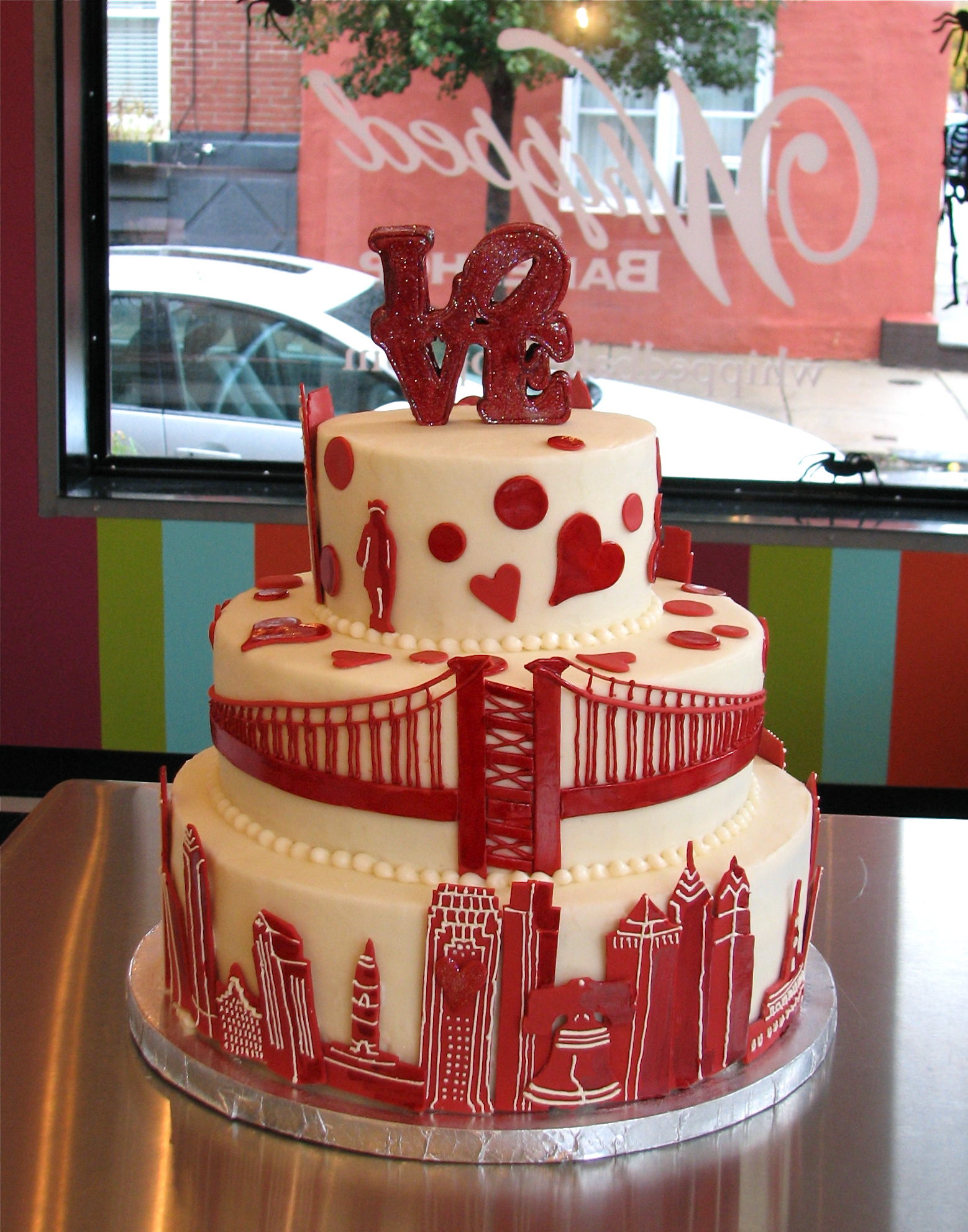 Whipped Bakeshop LOVE Wedding Cake