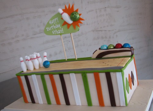 Bowling Alley Birthday Cake by Whipped Bakeshop