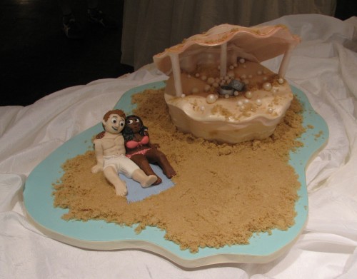 Seashell Wedding Cake by Whipped Bakeshop