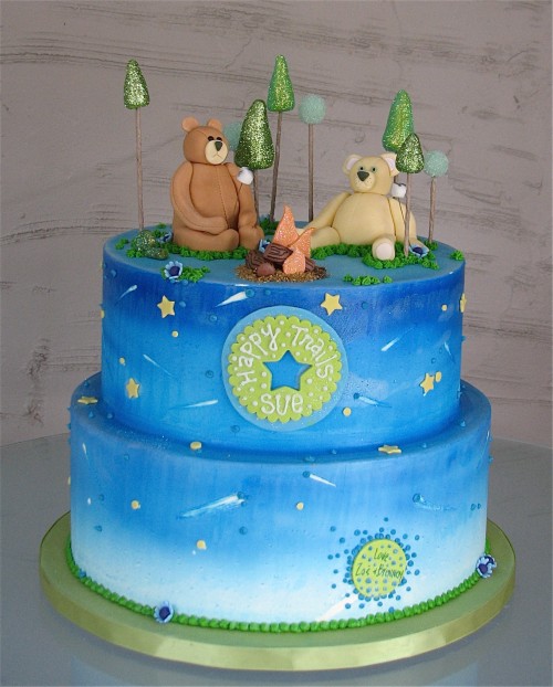 Camping Bears Cake by Whipped Bakeshop