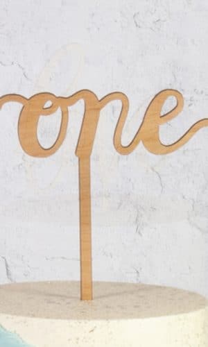 One Cake Topper