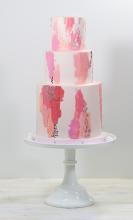 Painted Philadelphia Wedding Cake by Whipped Bakeshop