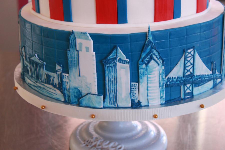 Philadelphia 76ers Cake by Whipped Bakeshop