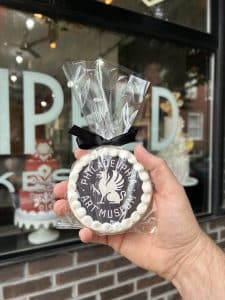 Philadelphia Art Museum Rebranded Logo Cookies by Whipped Bakeshop