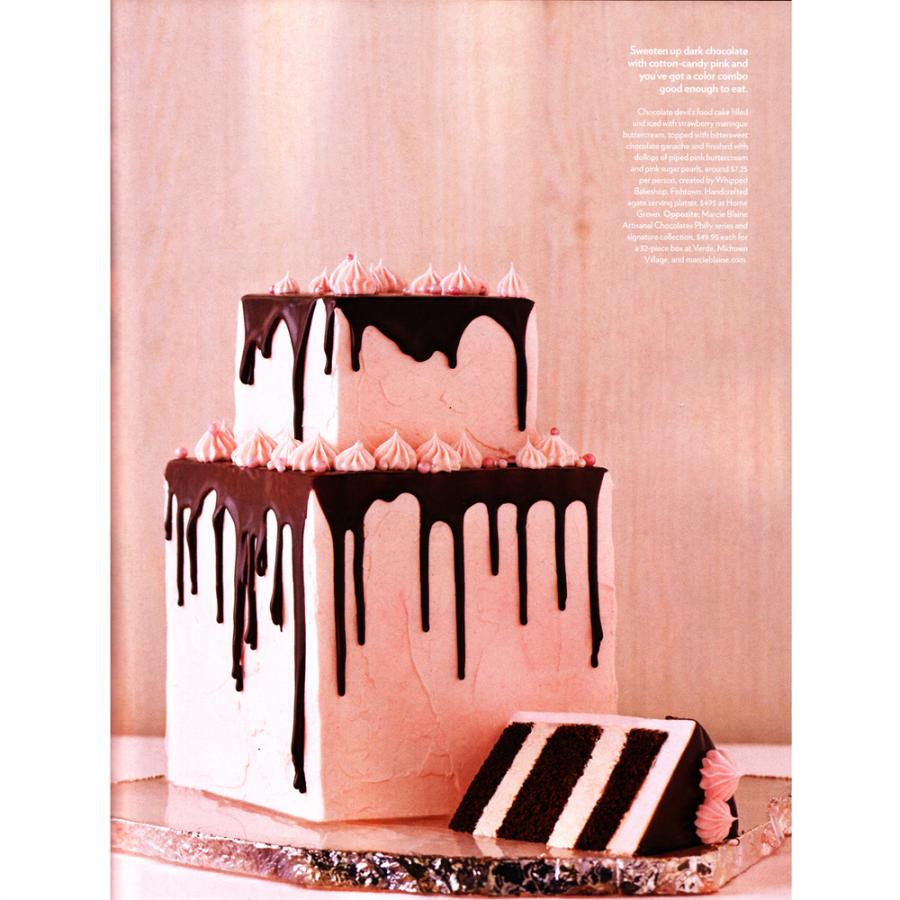 Whipped Bakeshop wedding cake featured in Philadelphia Weddings Magazine