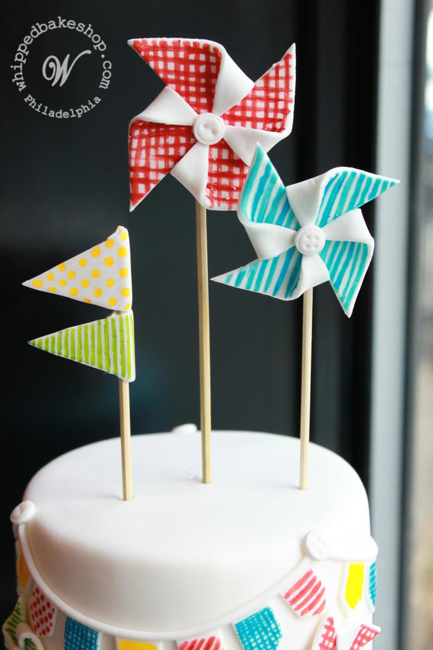 Pinwheel Baby Shower Cake by Whipped Bakeshop