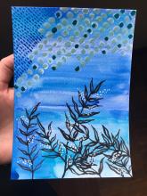 Watercolor postcard by Zoe Lukas of Whipped Bakeshop