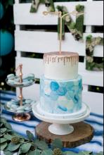 Whipped Bakeshop Hexagon Birthday Cake